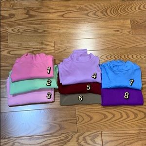 2 Women Turtle Neck Cotton Long Sleeve body shirts